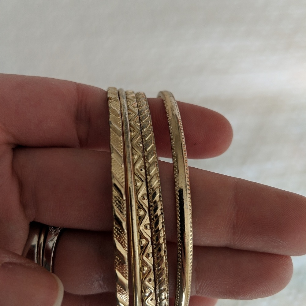"gold" bangles - Picture 4 of 4